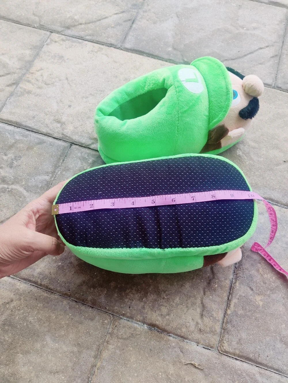 Luigi Plush Character Kids  Slippers